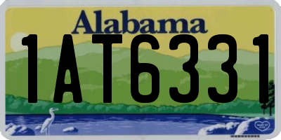 AL license plate 1AT6331