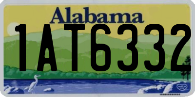 AL license plate 1AT6332