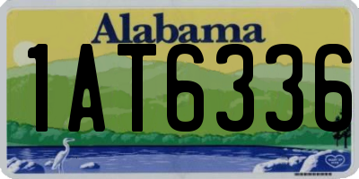 AL license plate 1AT6336