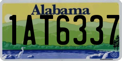 AL license plate 1AT6337