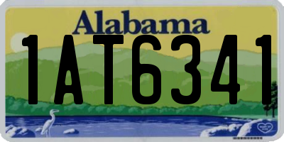 AL license plate 1AT6341