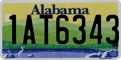 AL license plate 1AT6343