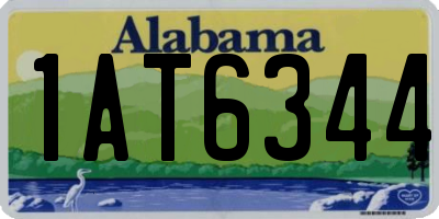 AL license plate 1AT6344