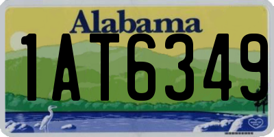 AL license plate 1AT6349
