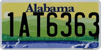 AL license plate 1AT6363