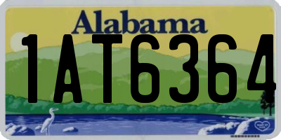 AL license plate 1AT6364