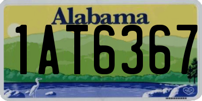 AL license plate 1AT6367