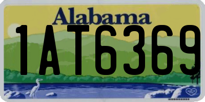 AL license plate 1AT6369
