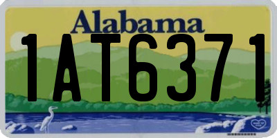 AL license plate 1AT6371