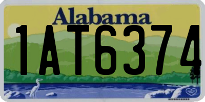 AL license plate 1AT6374