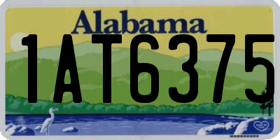 AL license plate 1AT6375