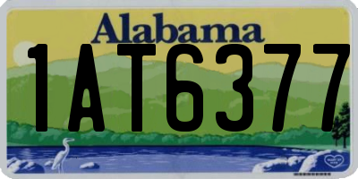 AL license plate 1AT6377