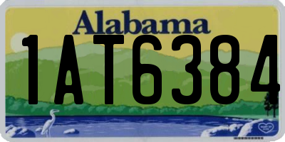 AL license plate 1AT6384