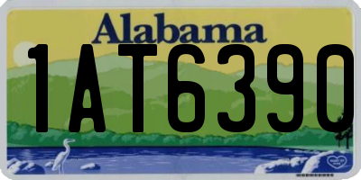 AL license plate 1AT6390