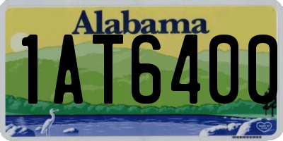 AL license plate 1AT6400