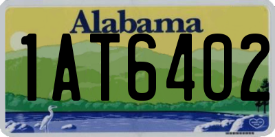 AL license plate 1AT6402