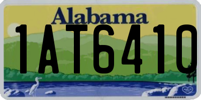 AL license plate 1AT6410
