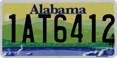 AL license plate 1AT6412