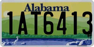 AL license plate 1AT6413