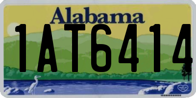 AL license plate 1AT6414