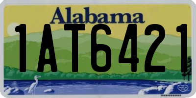 AL license plate 1AT6421