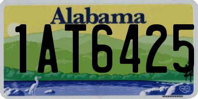 AL license plate 1AT6425