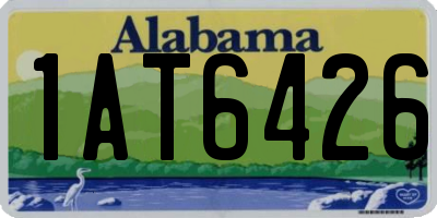 AL license plate 1AT6426