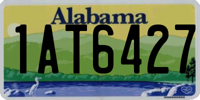 AL license plate 1AT6427