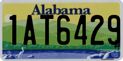 AL license plate 1AT6429