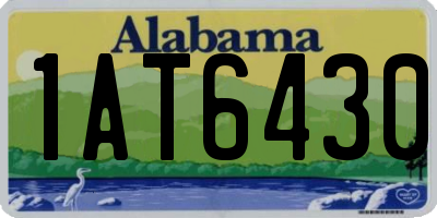 AL license plate 1AT6430