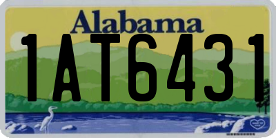 AL license plate 1AT6431