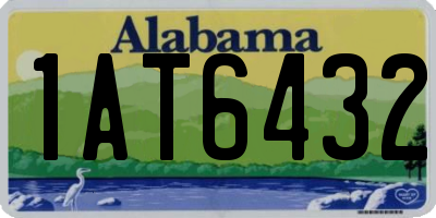 AL license plate 1AT6432