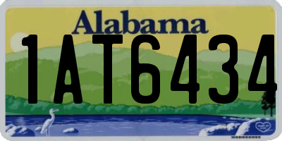 AL license plate 1AT6434