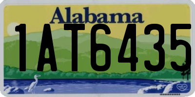 AL license plate 1AT6435