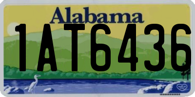 AL license plate 1AT6436