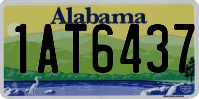 AL license plate 1AT6437