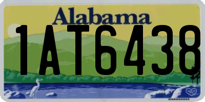 AL license plate 1AT6438