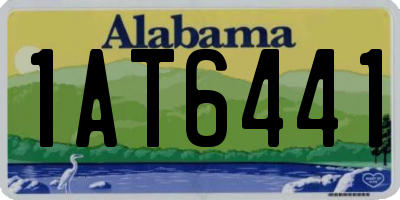 AL license plate 1AT6441