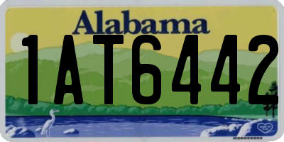 AL license plate 1AT6442