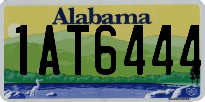AL license plate 1AT6444