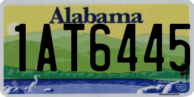 AL license plate 1AT6445