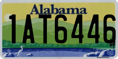 AL license plate 1AT6446