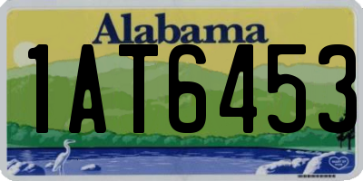 AL license plate 1AT6453