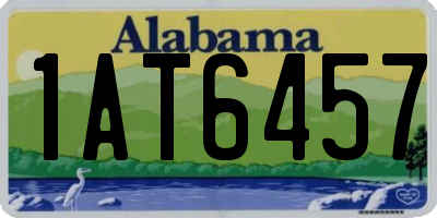 AL license plate 1AT6457