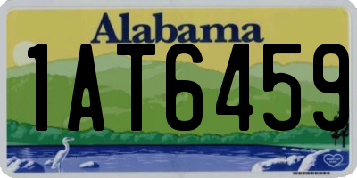 AL license plate 1AT6459