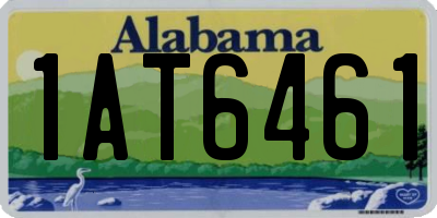 AL license plate 1AT6461