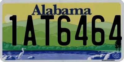 AL license plate 1AT6464