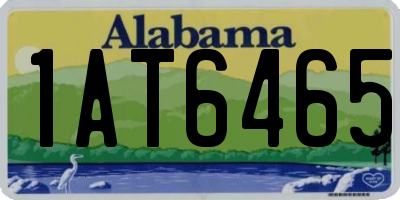 AL license plate 1AT6465