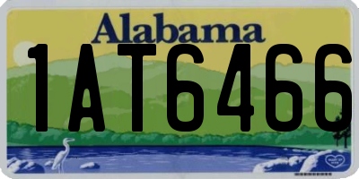 AL license plate 1AT6466