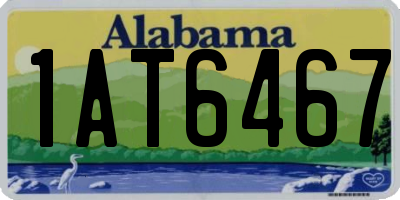AL license plate 1AT6467